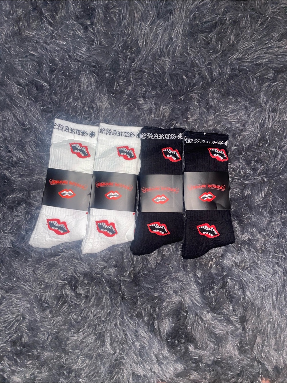 Chrome heart socks